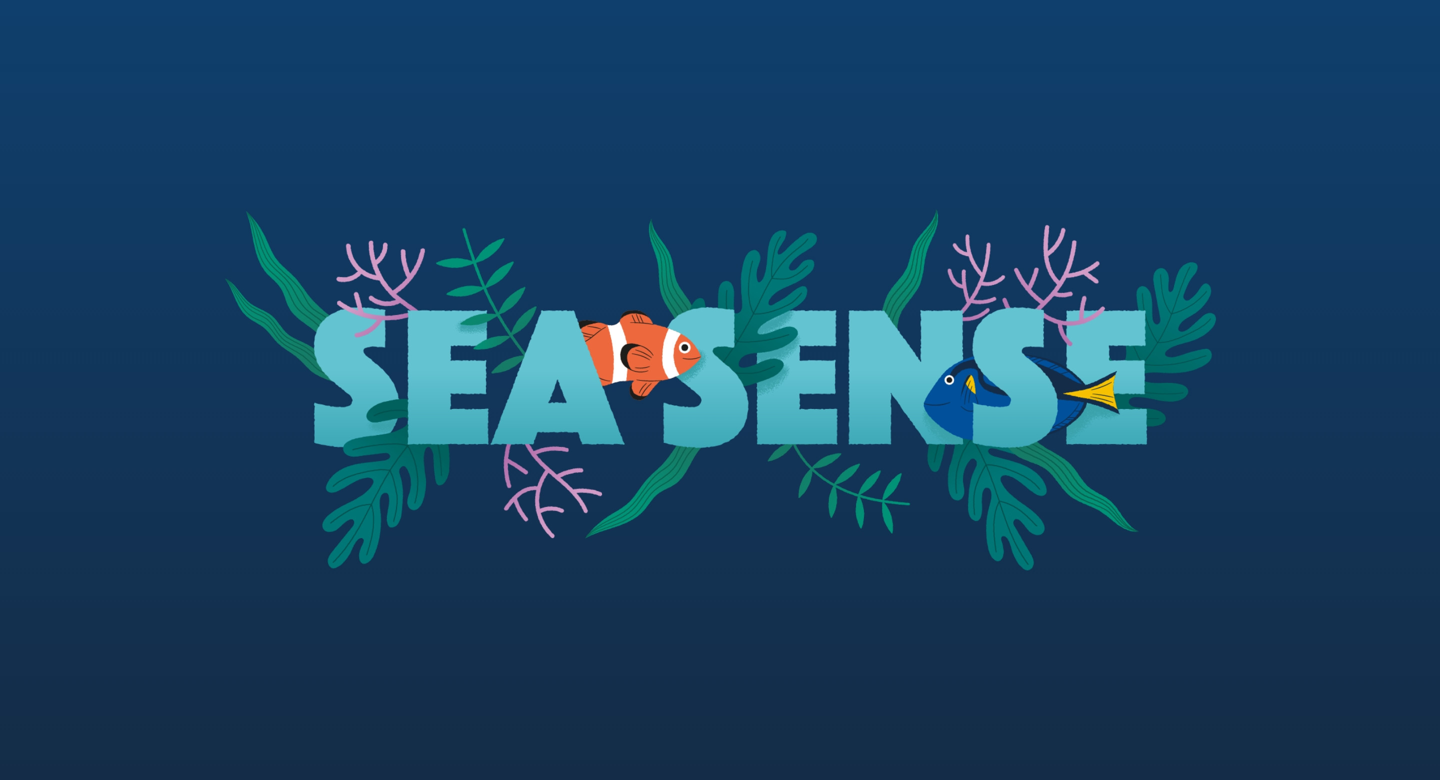 Concrete Youth charity Sea Sense branding coral illustration by Root Studio