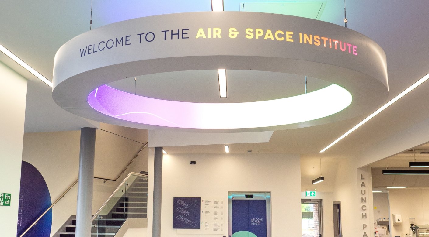 ASI circular illuminated sign design