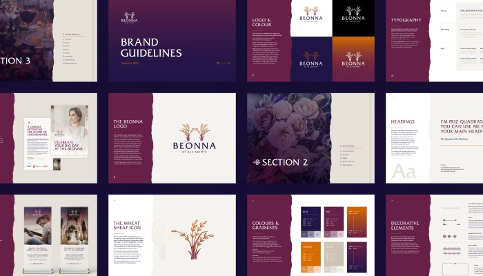 Brand guidelines document design
