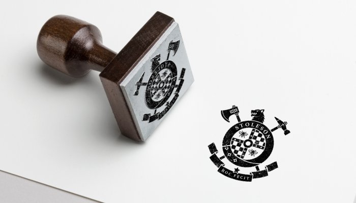 Stoleson family crest design