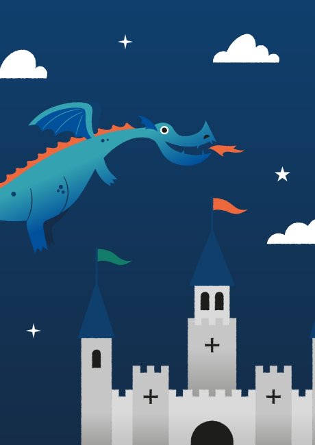 Concrete Youth charity dragon fairytale castle design by Root Studio