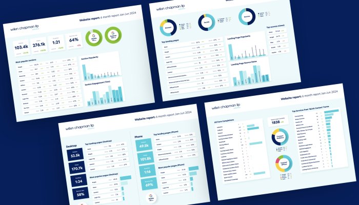 Website analytics reports