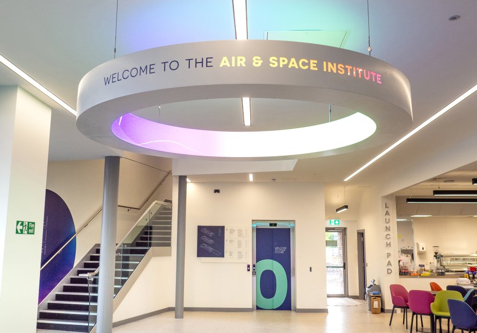 ASI college signage design by Root Studio