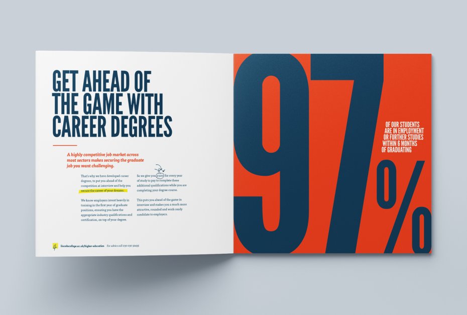 Lincoln college typographic infographic design by root studio lincoln leicester