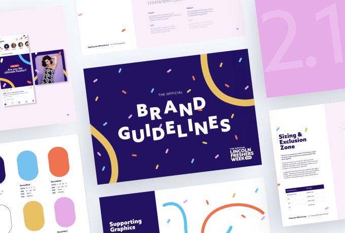 Brand guidelines document design by Root Studio