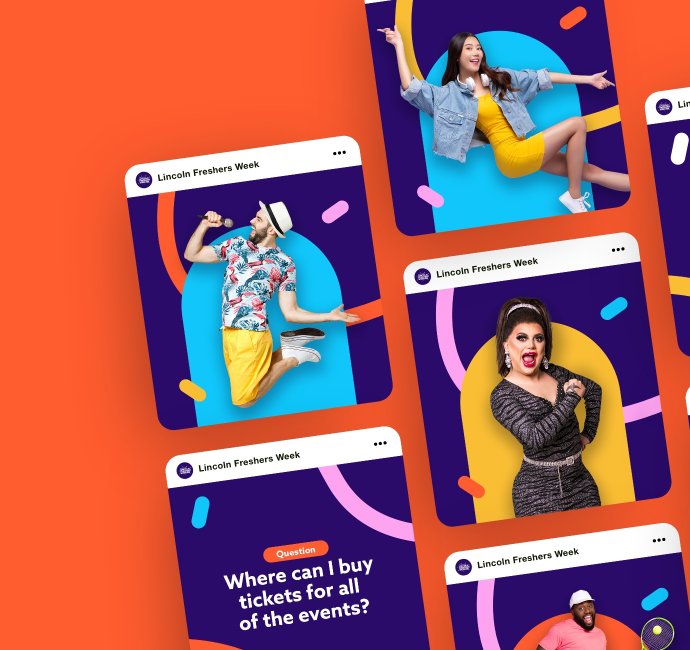Social media template design student union
