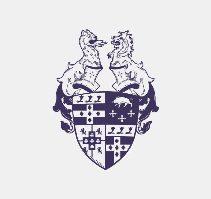 Massingberd Mundy Gin family crest logo design by Root Studio