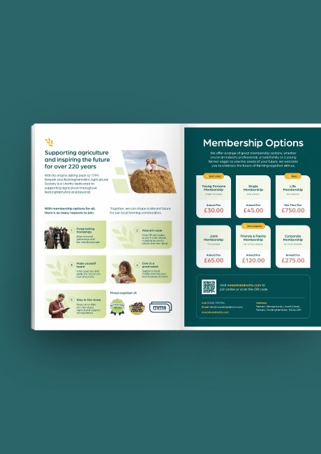 NNAS Membership Folder Spread design