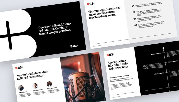 B3+ pitch deck template