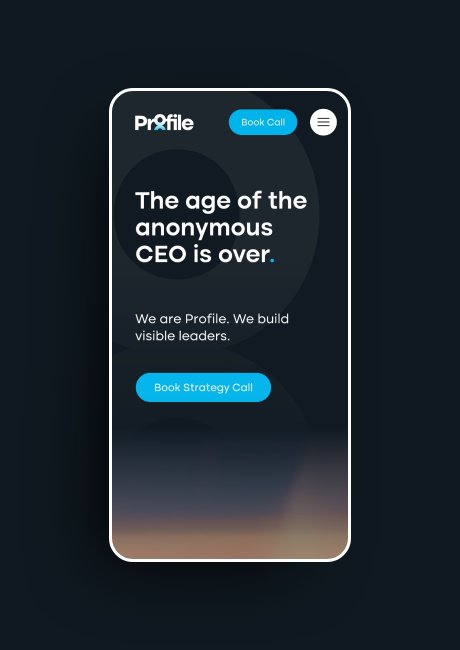Profile PR London website design by Root Studio Lincoln