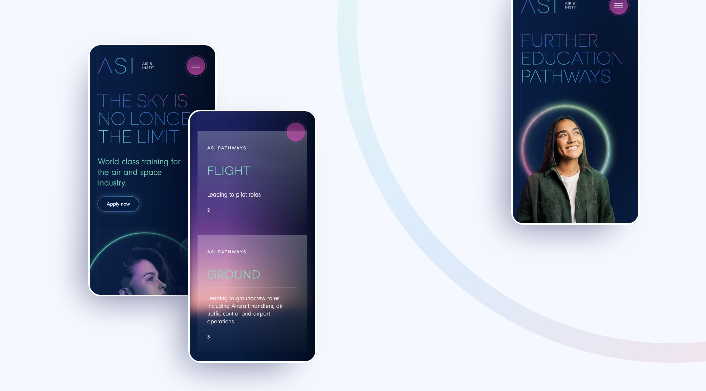 Air Space Institute ASI website design by Root Studio