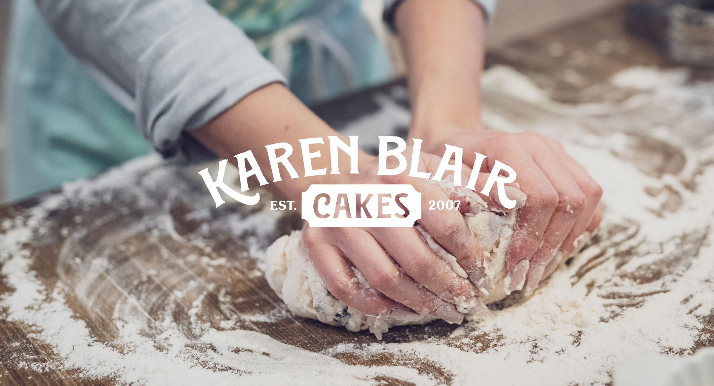 Karen Blair Cakes bakery logo and branding design by Root Studio