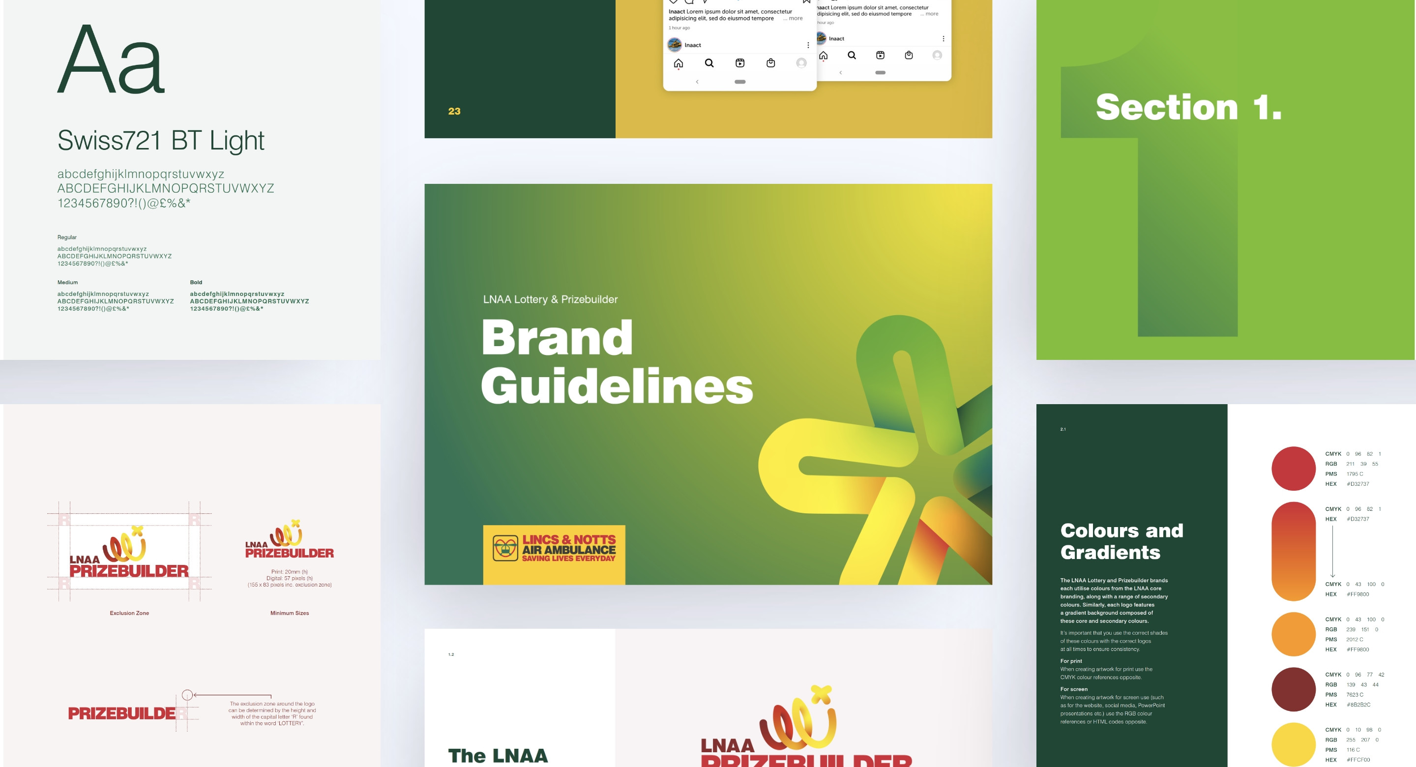 Lincs Notts Air Ambulance Lottery brand guidelines by Root Studio