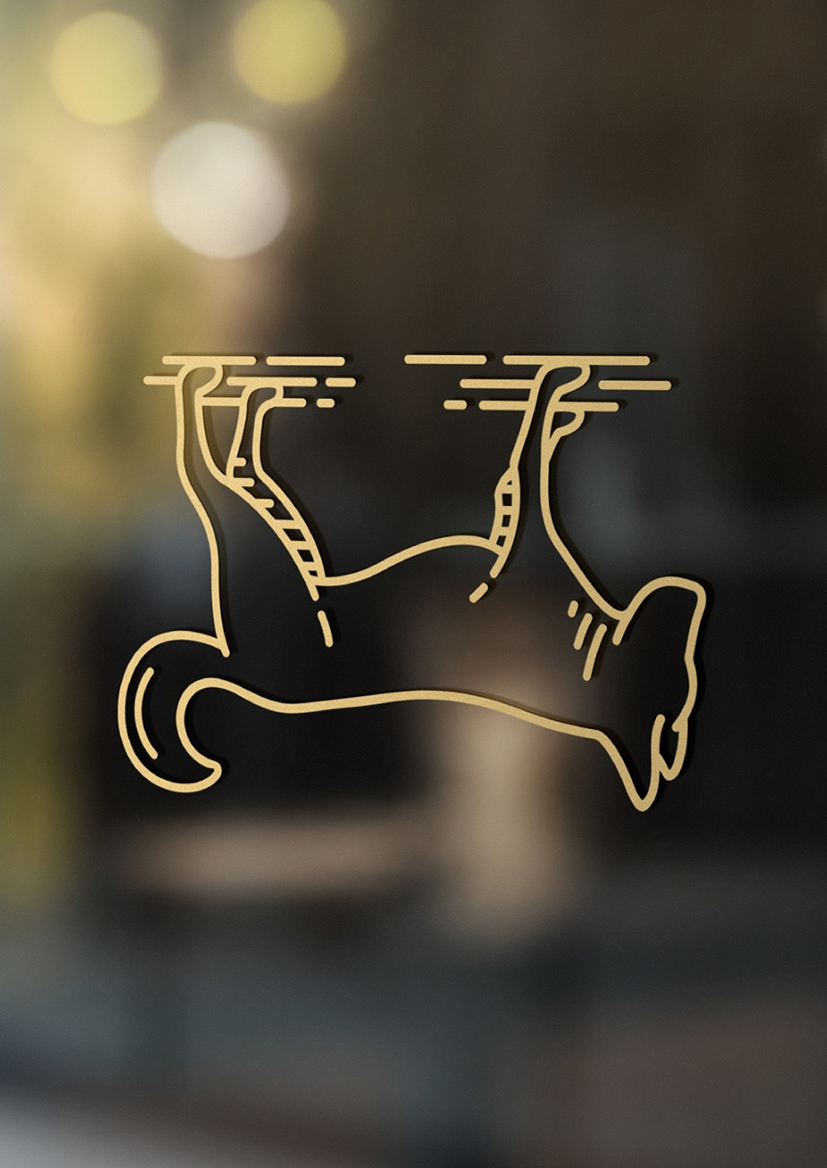 The Underdog bar logo design by Root Studio