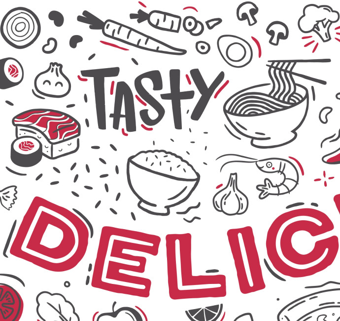 App Tweak cafe restaurant wall mural design by Root Studio