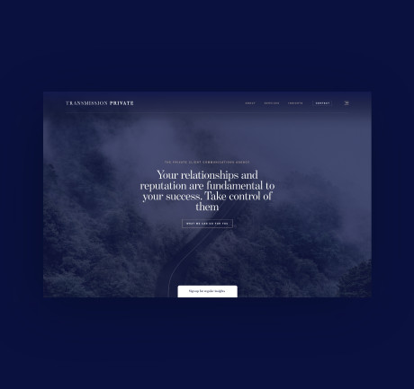 London PR & Marketing firm website design by Root Studio
