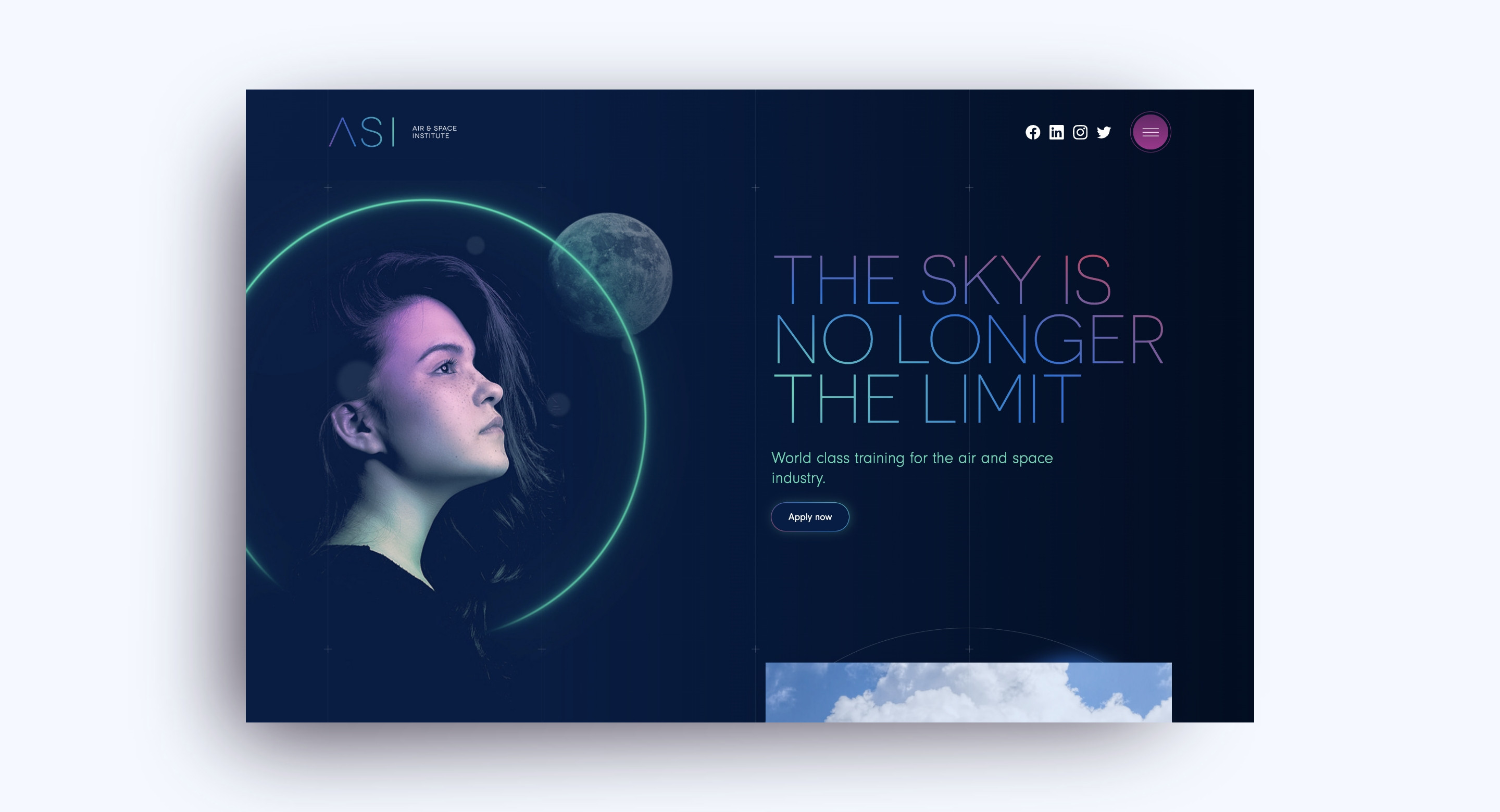 Air & Space Institute ASI website design by Root Studio