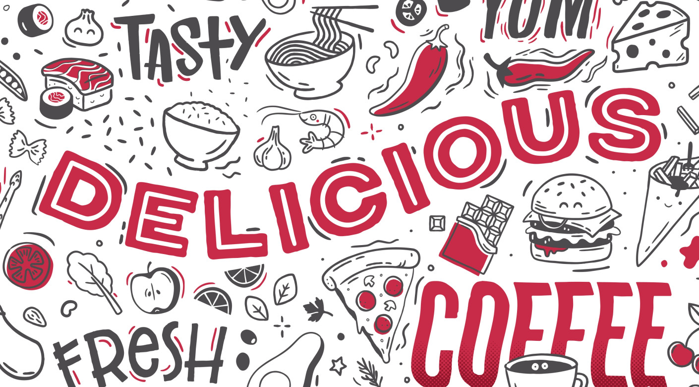 App Tweak cafe restaurant wall mural design by Root Studio