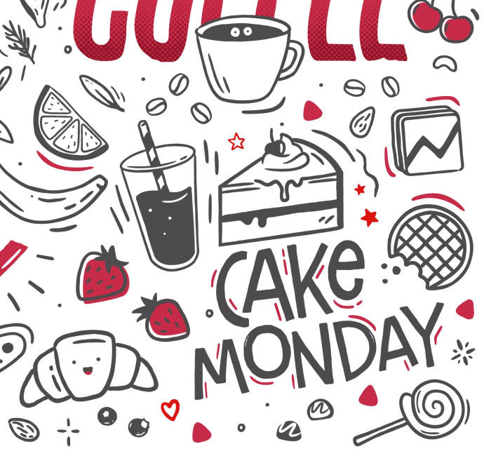 Cafe wall mural design