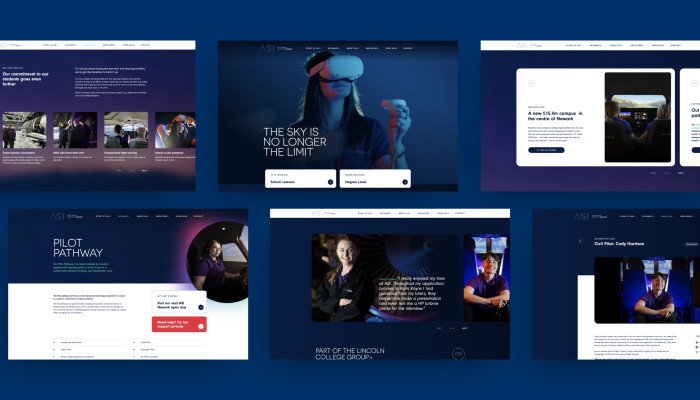 ASI college website design by Root Studio