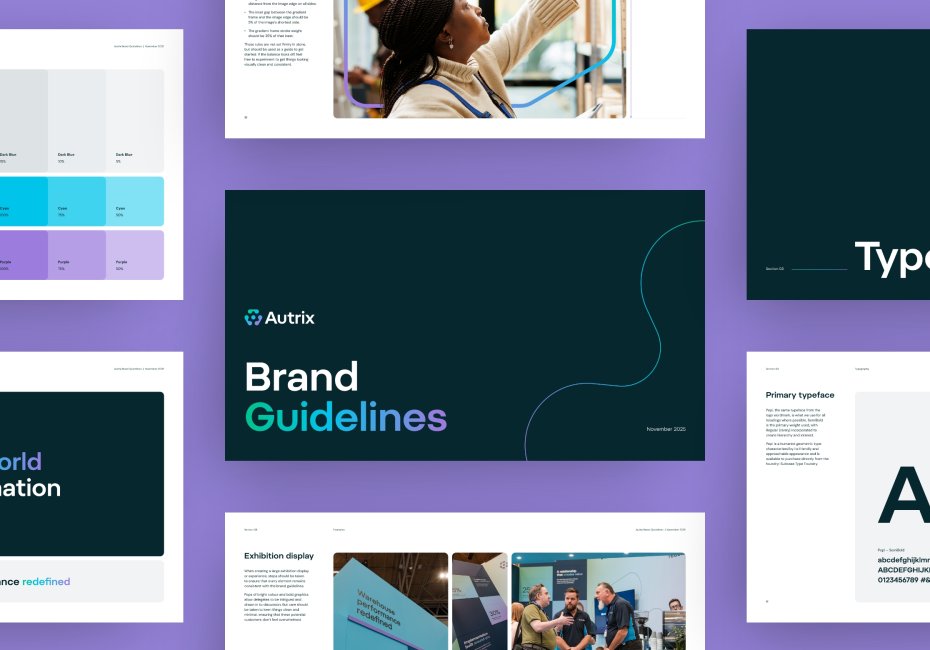 Autrix warehouse automation brand guidelines