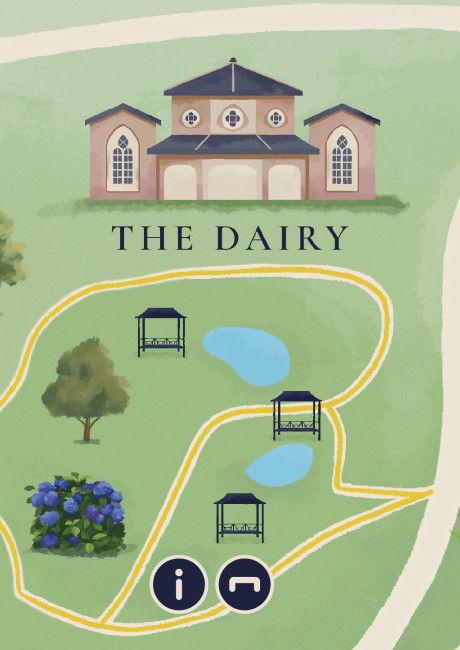 Belvoir Castle & Gardens illustrated map design by Root Studio