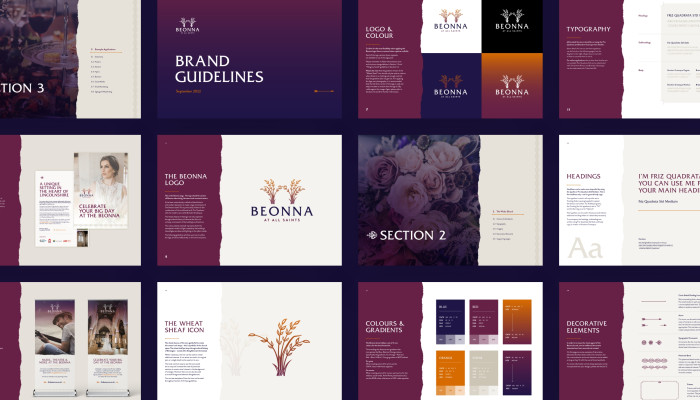 Brand guidelines document design