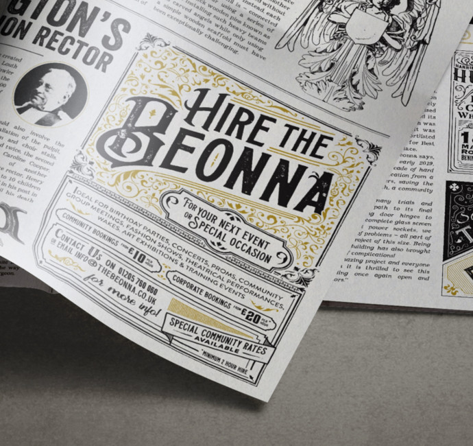 Heritage newspaper design