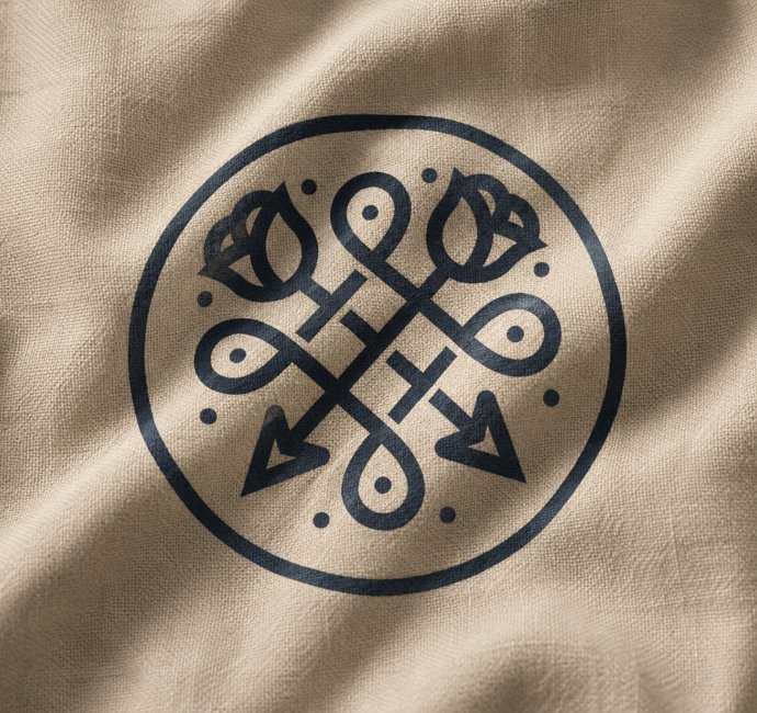 Bosworth 1485 Trail logo design on fabric