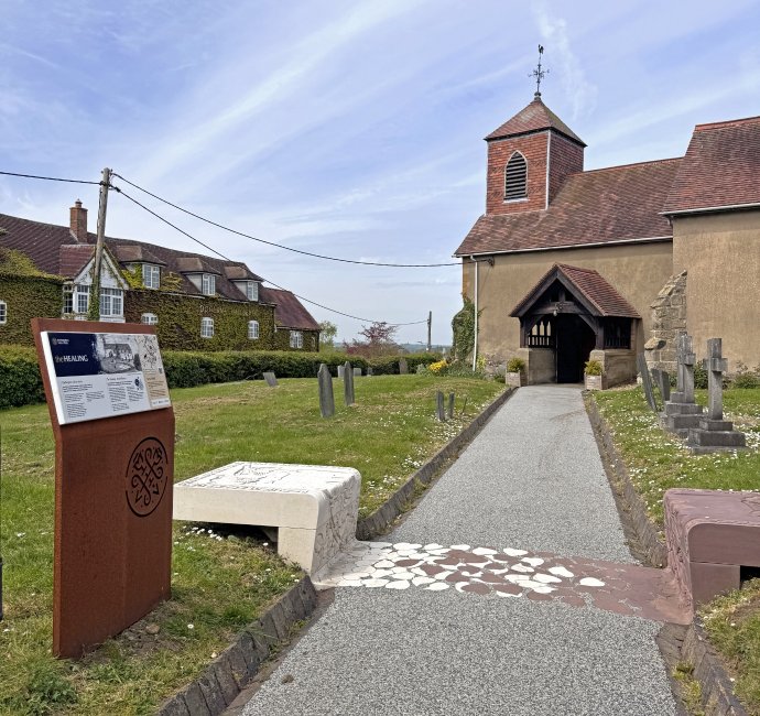 Interpretation signage for Bosworth 1485 sculpture trail