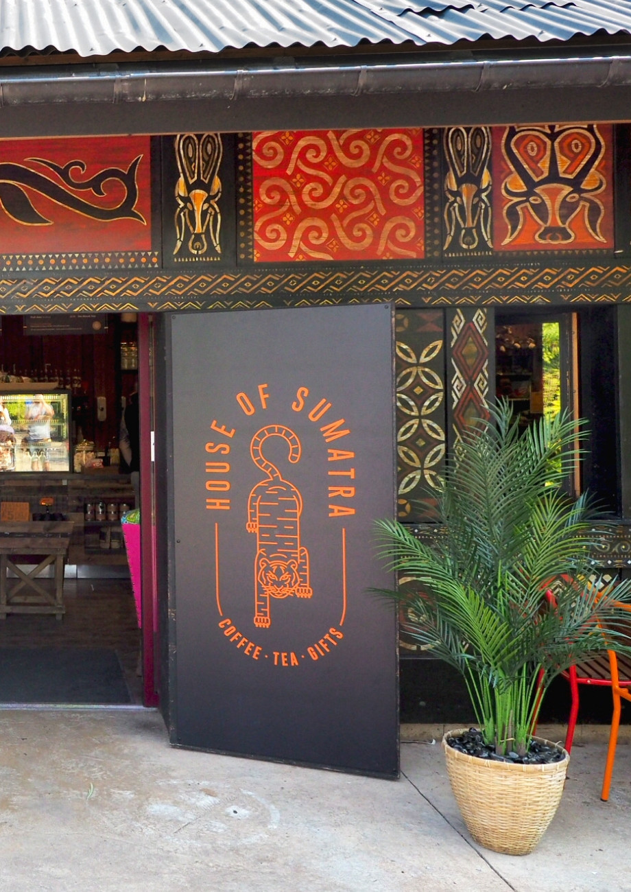 Chester Zoo House of Sumatra cafe sign design by Root Studio