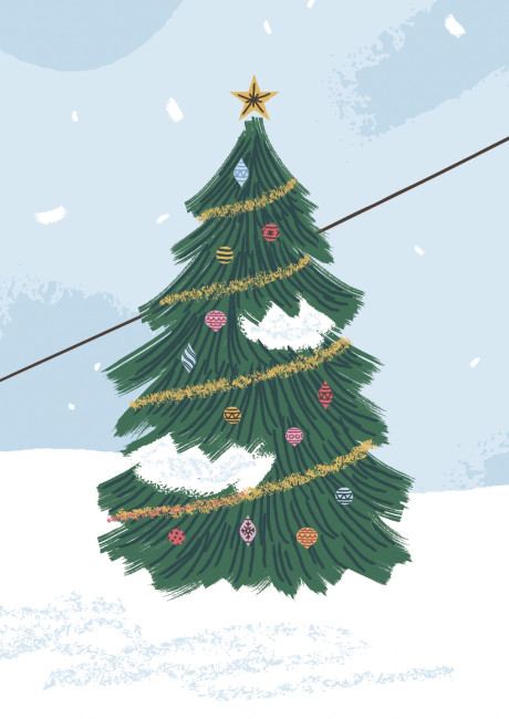 Christmas tree illustration