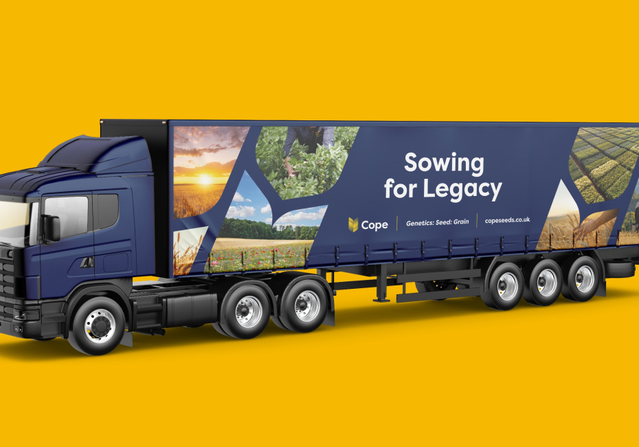 Cope Seeds & Grain truck livery design