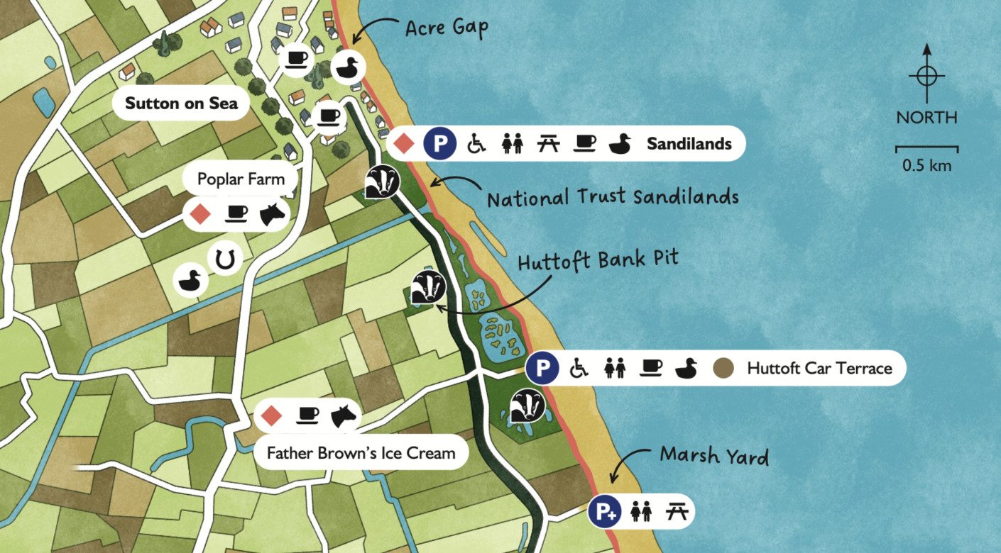 Walking route illustrated map