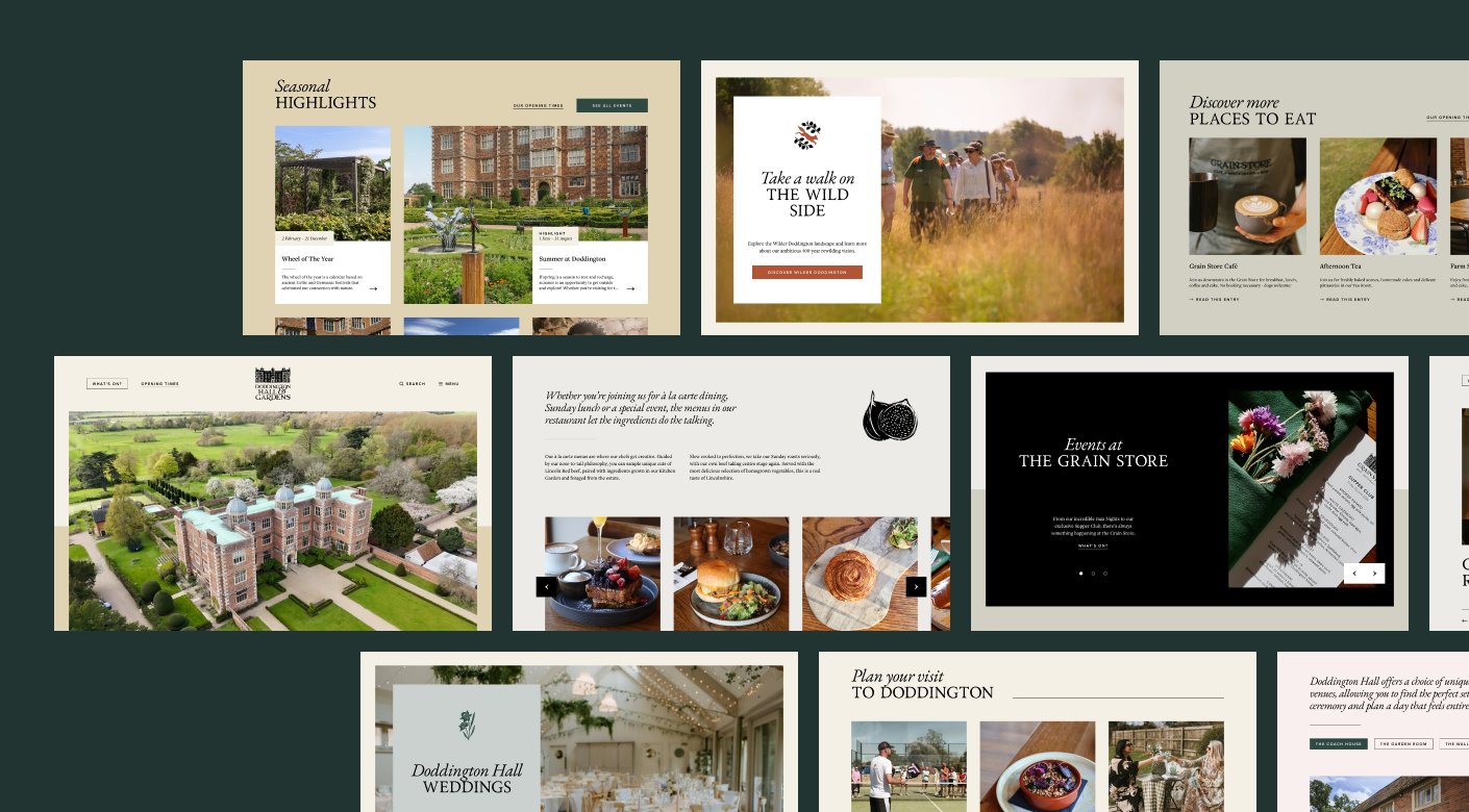 Doddington Hall & Gardens website design