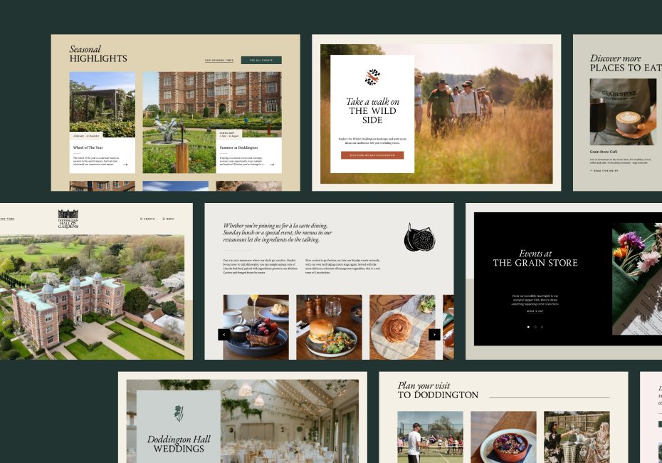 Doddington Hall & Gardens website design