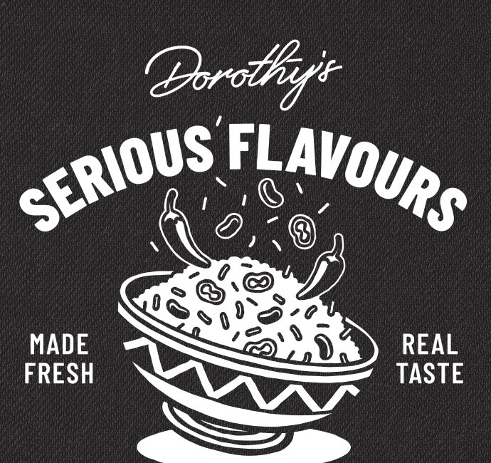 Dorothy's afro-caribbean illustrated t-shirt design