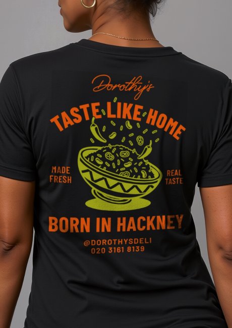 Dorothy's afro-caribbean deli illustrated t-shirt design