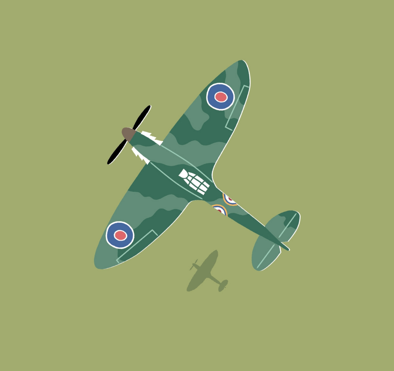Duxford Air Show illustrated map design by Root Studio