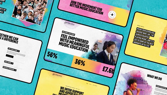 Ed Sheeran Foundation music charity website design - range of screens