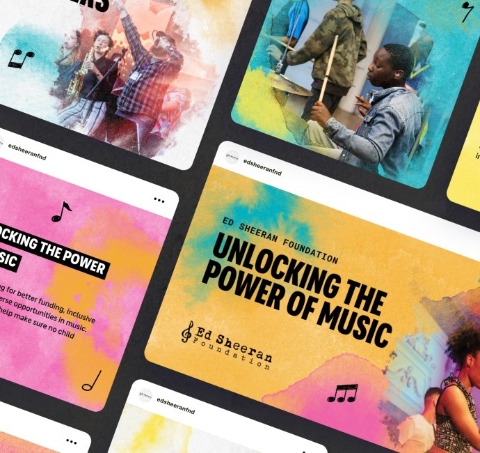 Ed Sheeran Foundation social media templates
