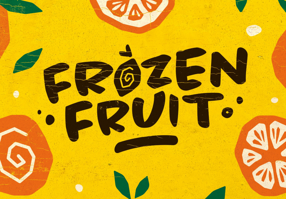 Frozen Fruit branding