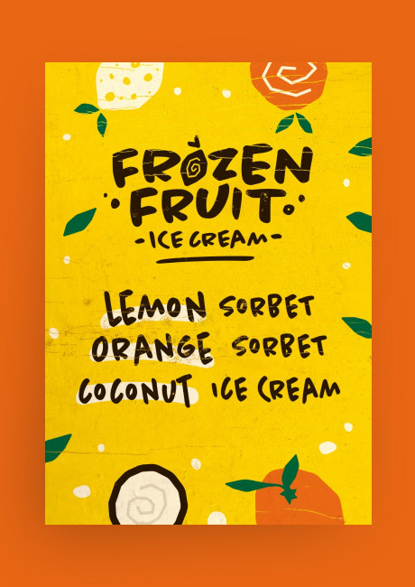 Frozen Fruit branding