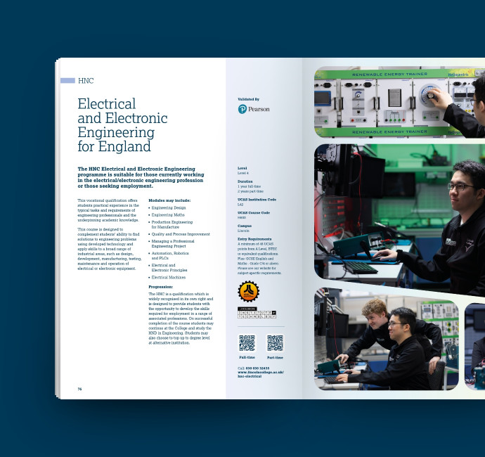 Lincoln College HE Guide Prospectus Design