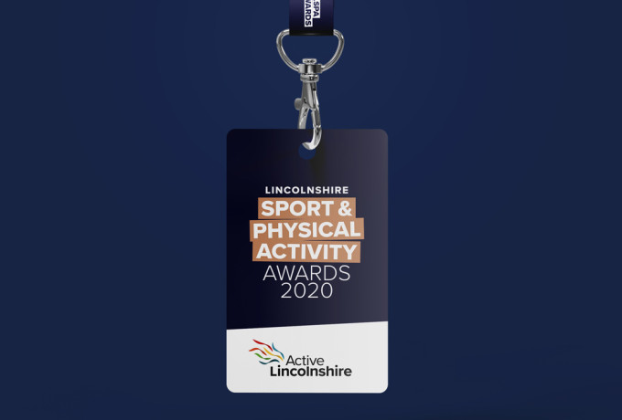 Active Lincolnshire awards branding lanyard by Root Studio
