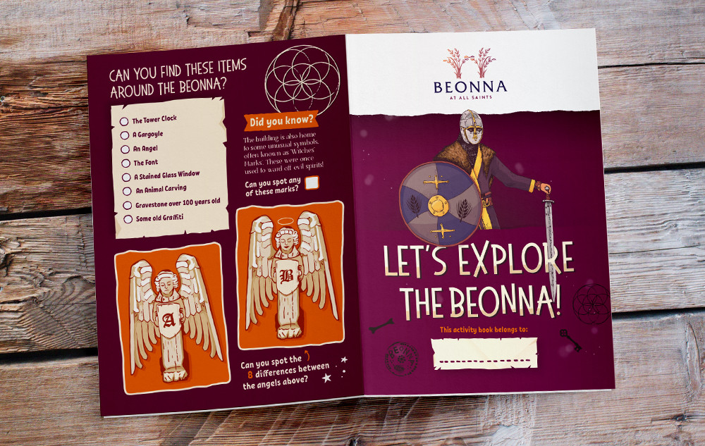 Beonna illustrated childrens kids activity sheet by root studio
