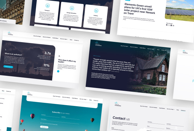 Website page layouts