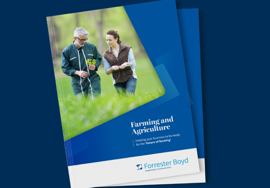 Forrester boyd accountants rebrand and brochure design by root studio