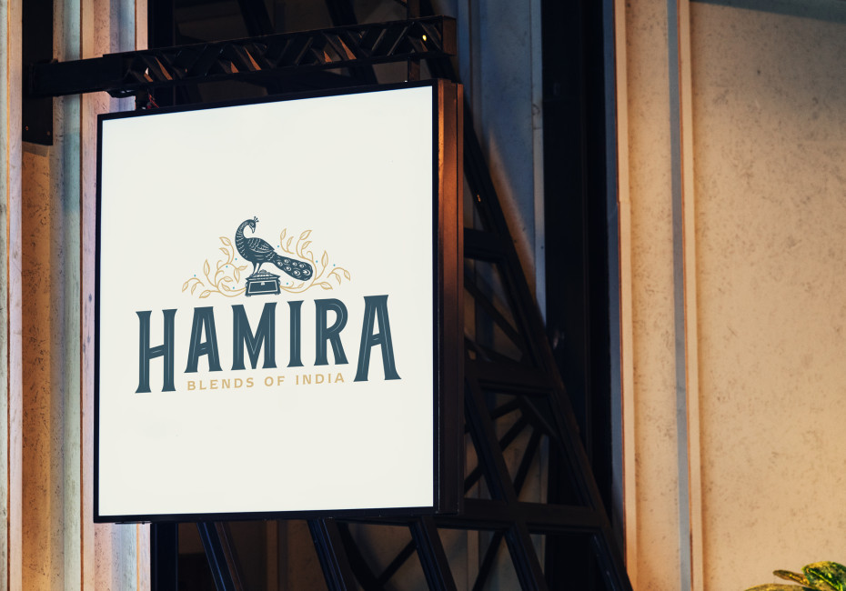 Hamira Leicester Tearoom & Restaurant Logo Design