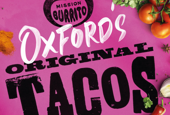 Letterpress poster design for Mission Burrito
